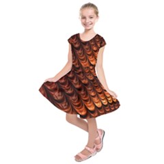 Fractal Frax Kids  Short Sleeve Dress by Askadina