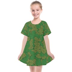 Vectors Leaves Background Plant Kids  Smock Dress by Askadina