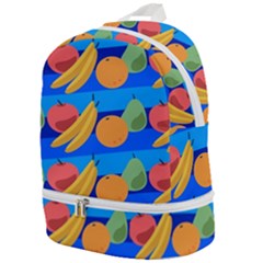 Fruit Texture Wave Fruits Zip Bottom Backpack by Askadina