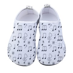 Music Notes Background Wallpaper Women s Sock-style Water Shoes by Bajindul