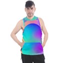 Circle Colorful Rainbow Spectrum Button Gradient Men s Sleeveless Hoodie View1