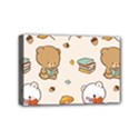 Bear Cartoon Background Pattern Seamless Animal Mini Canvas 6  x 4  (Stretched) View1