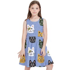 Cat Cat Background Animals Little Cat Pets Kittens Kids  Skater Dress by Maspions