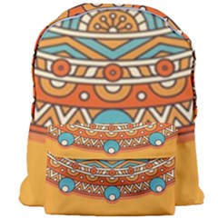 Mandala Orange Giant Full Print Backpack by goljakoff