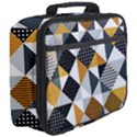 Pattern Tile Squares Triangles Seamless Geometry Full Print Lunch Bag View3