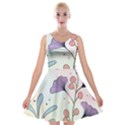 Flower Paint Flora Nature Plant Velvet Skater Dress View1