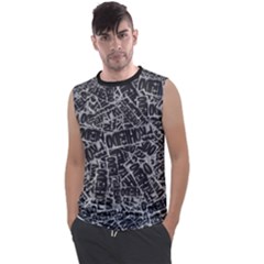 Rebel Life: Typography Black And White Pattern Men s Regular Tank Top by dflcprintsclothing