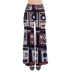 Retro Cameras Old Vintage Antique Technology Wallpaper Retrospective So Vintage Palazzo Pants by Grandong