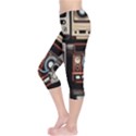 Retro Cameras Old Vintage Antique Technology Wallpaper Retrospective Capri Leggings  View3