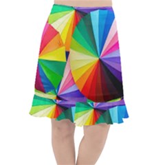 Bring Colors To Your Day Fishtail Chiffon Skirt by elizah032470