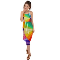 Bring Colors To Your Day Waist Tie Cover Up Chiffon Dress by elizah032470