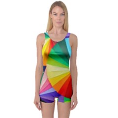 Bring Colors To Your Day One Piece Boyleg Swimsuit by elizah032470