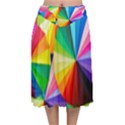 bring colors to your day Velvet Flared Midi Skirt View1