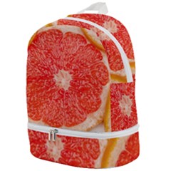 Grapefruit-fruit-background-food Zip Bottom Backpack by Maspions