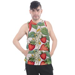 Strawberry-fruits Men s Sleeveless Hoodie by Maspions