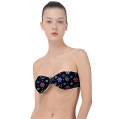 Embroidery Seamless Pattern With Flowers Classic Bandeau Bikini Top  by Apen