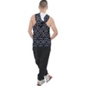 Geometric Pattern Design White Men s Sleeveless Hoodie View2