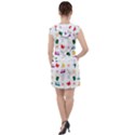 Snails Butterflies Pattern Seamless Drawstring Hooded Dress View2