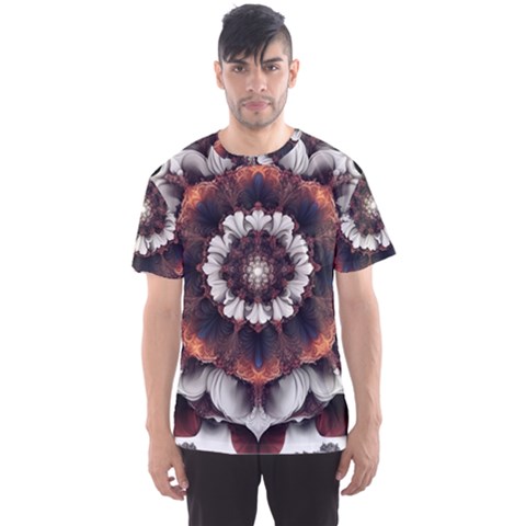 Mandala Design Pattern Men s Sport Mesh T-shirt by Maspions