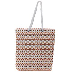 Geometric Tribal Pattern Design Full Print Rope Handle Tote (large) by Maspions