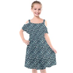 Paisley 1 Kids  Cut Out Shoulders Chiffon Dress by DinkovaArt