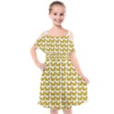 Little Bird Motif Pattern Wb Kids  Cut Out Shoulders Chiffon Dress View1