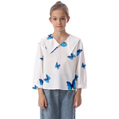 Butterfly-blue-phengaris Kids  Sailor Shirt by saad11