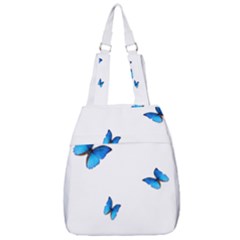 Butterfly-blue-phengaris Center Zip Backpack by saad11