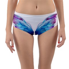 Butterfly-drawing-art-fairytale  Reversible Mid-waist Bikini Bottoms by saad11