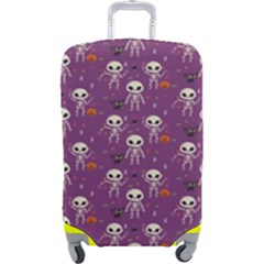 Skull Halloween Pattern Luggage Cover (large) by Maspions