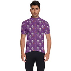 Skull Halloween Pattern Men s Short Sleeve Cycling Jersey by Maspions