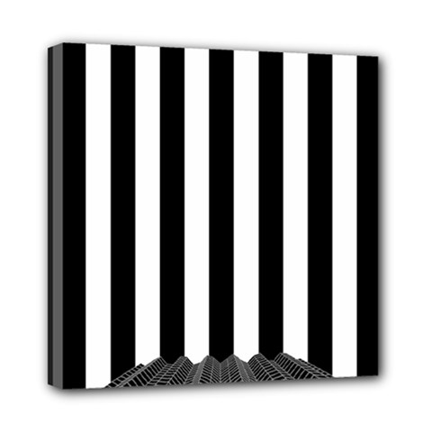 Stripes Geometric Pattern Digital Art Art Abstract Abstract Art Mini Canvas 8  X 8  (stretched) by Proyonanggan