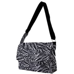 Monochrome Mirage Full Print Messenger Bag (s) by dflcprintsclothing