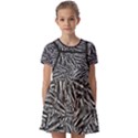 Monochrome Mirage Kids  Short Sleeve Pinafore Style Dress View1