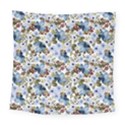 Blue Flowers Square Tapestry (Large) View1