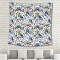 Blue Flowers Square Tapestry (Large) View2