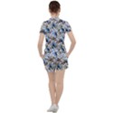 Blue Flowers Women s T-Shirt and Shorts Set View2