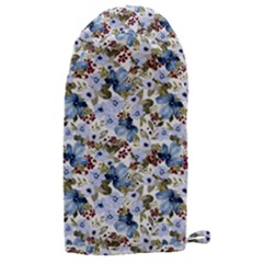 Blue Flowers Microwave Oven Glove by DinkovaArt