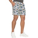 Blue Flowers Men s Runner Shorts View2