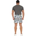 Blue Flowers Men s Runner Shorts View4