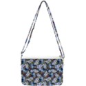 Blue Flowers 2 Double Gusset Crossbody Bag View1