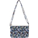 Blue Flowers 2 Double Gusset Crossbody Bag View2