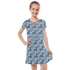 Blue Roses Kids  Cross Web Dress by DinkovaArt