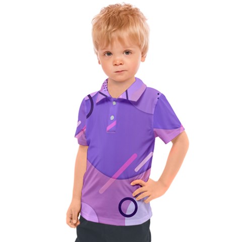 Colorful Labstract Wallpaper Theme Kids  Polo T-shirt by Apen