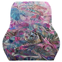 Pink Swirls Flow Car Seat Back Cushion  by kaleidomarblingart