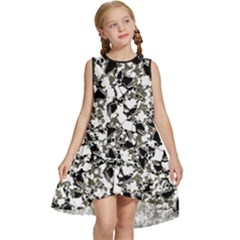 Barkfusion Camouflage Kids  Frill Swing Dress by dflcprintsclothing