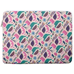 Multi Colour Pattern 17  Vertical Laptop Sleeve Case With Pocket by designsbymallika