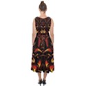 Year Of The Dragon Midi Tie-Back Chiffon Dress View2