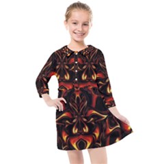 Year Of The Dragon Kids  Quarter Sleeve Shirt Dress by MRNStudios