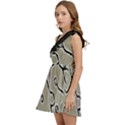 Sketchy abstract artistic print design Kids  One Shoulder Party Dress View3